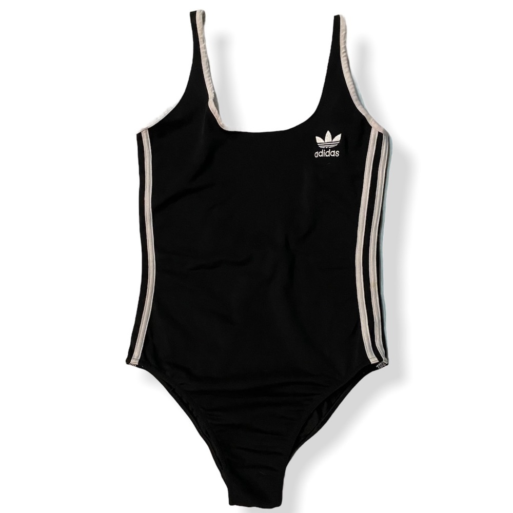 Adidas Originals 3-Stripes Bodysuit Black Large - Picture 3 of 11